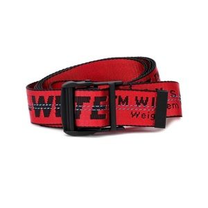 Off-White Red Industrial Belt